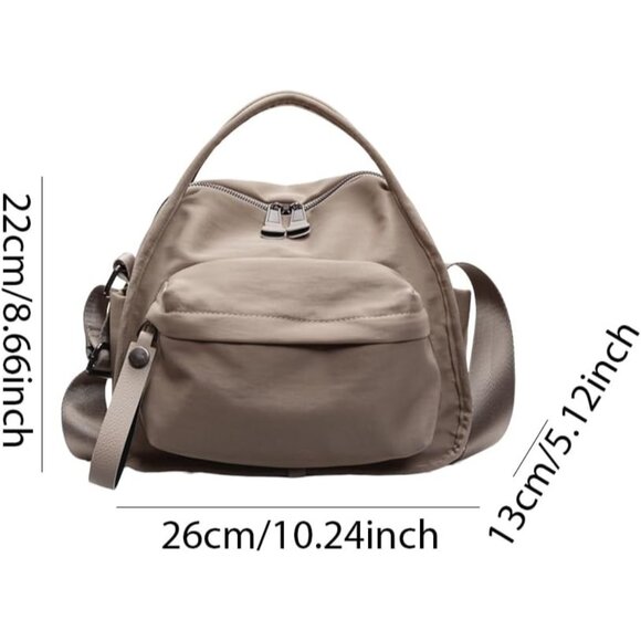 Spacious Nylon Satchel Bag - Lightweight and Stylish for Women on the Go - Picture 6 of 6